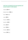 UNC Chem 101 Polyatomic Ions Exam questions and&NewLine;answers Graded A&plus;&vert; 2026 Updated
