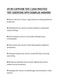 ATI RN CAPSTONE TEST 2 2026 PRACTICE&NewLine;TEST QUESTIONS WITH EXEMPLAR ANSWERS