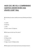 4A051 CDC URE VOL 4 COMPREHENSIVE&NewLine;QUESTION ANSWER REVIEW 2026&NewLine;UPDATED SCRIPT FINAL&NewLine;