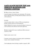 AACN AGACNP REVIEW TEST 2026&NewLine;COMPLETE QUESTIONS AND&NewLine;VERIFIED ANSWERS