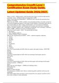 Comprehensive Crossfit Level 1 &NewLine;Certification Exam Study Guide&period; &NewLine;Latest Updated Guide 2026&sol;2027&period;