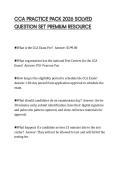 CCA PRACTICE PACK 2026 SOLVED&NewLine;QUESTION SET PREMIUM RESOURCE