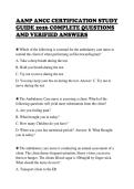 AANP ANCC CERTIFICATION STUDY&NewLine;GUIDE 2026 COMPLETE QUESTIONS&NewLine;AND VERIFIED ANSWERS