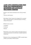 AANP ANCC CERTIFICATION TEST&NewLine;BANK 2026 COMPREHENSIVE&NewLine;QUESTIONS AND ACCURATE&NewLine;SOLUTIONS VERIFIED