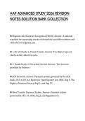 AAP ADVANCED STUDY 2026 REVISION&NewLine;NOTES SOLUTION BANK COLLECTION&NewLine;