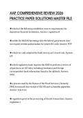 AAP COMPREHENSIVE REVIEW 2026&NewLine;PRACTICE PAPER SOLUTIONS MASTER FILE&NewLine;