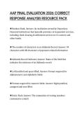 AAP FINAL EVALUATION 2026 CORRECT&NewLine;RESPONSE ANALYSIS RESOURCE PACK&NewLine;