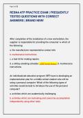 RESNA ATP PRACTICE EXAM &vert; FREQUENTLY &NewLine;TESTED QUESTIONS WITH CORRECT &NewLine;ANSWERS &vert; BRAND NEW&excl;