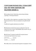 CCHP EXAMS PACKAGE DEAL 2 EXAM SCRIPT&NewLine;2026 TEST PAPER QUESTIONS AND&NewLine;SOLUTIONS GRADED A&plus;