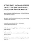 BUTTARO PRIMARY CARE A COLLABORATIVE&NewLine;PRACTICE EXAM SCRIPT 2026 TEST PAPER&NewLine;QUESTIONS AND SOLUTIONS GRADED A&plus;