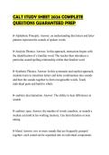 CALT STUDY SHEET 2026 COMPLETE&NewLine;QUESTIONS GUARANTEED PREP