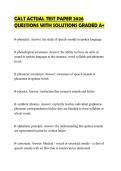 CALT ACTUAL TEST PAPER 2026&NewLine;QUESTIONS WITH SOLUTIONS GRADED A&plus;