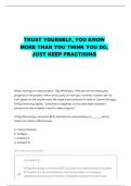 COURSE 14 SNCOA DLC SELF AWARENESS &lpar;EDITION 1 VERSION 1&rpar; FORMATIVE PRACTICE QUESTIONS WITH CORRECT ANSWERS