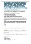 EMT Refresher CE Exam Practice Test Updated 2026 &vert; Complete Study Guide with Verified Questions and Detailed Rationales &vert; Airway Management&comma; Trauma Assessment&comma; Cardiac and Medical Emergencies&comma; Pharmacology Review&comma; Patient Assessment&comma; EMS Operations&comma; IV Th