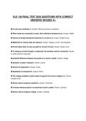 ELE 146 ACTUAL EXAM PAPER 2026 QUESTIONS WITH&NewLine;ANSWERS GRADED A&plus;