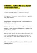 CANS FINAL STUDY SHEET 2026 SOLVED&NewLine;QUESTIONS GRADED A&plus;