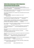 WGU C453 Microbiology Objective Assessment Study Guide with Verified Questions and Answers