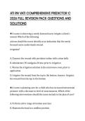 ATI RN VATI COMPREHENSIVE PREDICTOR C&NewLine;2026 FULL REVISION PACK QUESTIONS AND&NewLine;SOLUTIONS