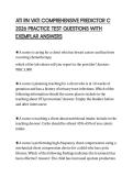 ATI RN VATI COMPREHENSIVE PREDICTOR C&NewLine;2026 PRACTICE TEST QUESTIONS WITH&NewLine;EXEMPLAR ANSWERS&NewLine;