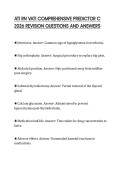 ATI RN VATI COMPREHENSIVE PREDICTOR C&NewLine;2026 REVISION QUESTIONS AND ANSWERS