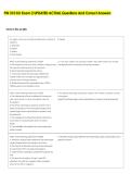 FIN 310 KU Exam 2 UPDATED ACTUAL Questions And Correct Answers