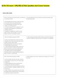 KU Fin 310 exam 1 UPDATED ACTUAL Questions And Correct Answers 