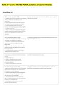 KU Fin 310 Exam 2 UPDATED ACTUAL Questions And Correct Answers