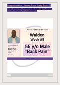 Comprehensive i-Human Case Study Week &num;9 &NewLine;Clinical Evaluation and Management of a 55-Year-Old Male Presenting &NewLine;with Acute Low Back Pain &lpar;Walden University&rpar; 