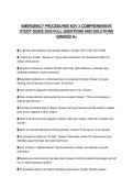 EMERGENCY PROCEDURES KSV 3 COMPREHENSIVE&NewLine;STUDY GUIDE 2026 FULL QUESTIONS AND SOLUTIONS&NewLine;GRADED A&plus;