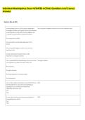 Individual Marketplace Exam UPDATED ACTUAL Questions And Correct &NewLine;Answers 