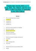 Chamberlain Nursing HESI A2 V1 Exam 2026&colon; The Ultimate A&P Review &vert;100&percnt; Verified Questions & Rationales &lpar;Latest 2026 Edition&rpar;&NewLine;