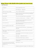 Biology 122 Exam 1 WKU UPDATED ACTUAL Questions And Correct Answers 