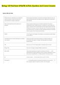 Biology 122 Final Exam UPDATED ACTUAL Questions And Correct Answers 