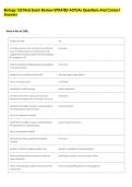 Biology 122 Final Exam Review UPDATED ACTUAL Questions And Correct &NewLine;Answers 
