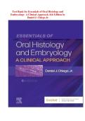 Test Bank for Essentials of Oral Histology and Embryology&colon; A Clinical Approach&period; 6th Edition by Daniel J&period; Chiego Jr&NewLine;