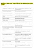 BIOLOGY 189 EXAM 2 Study guide UPDATED ACTUAL Questions And Correct &NewLine;Answers 
