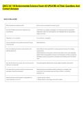 GRCC BI 118 Environmental Science Exam &num;2 UPDATED ACTUAL Questions And &NewLine;Correct Answers 