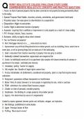Perry Real Estate College Final Exam Study Guide Comprehensive Definitions and Key Concepts Review