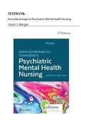 Test Bank for Davis Advantage for Townsend's Psychiatric Mental Health Nursing&comma; 11th Edition by Karyn I&period; Morgan All Chapters included Latest 2024 ISBN&colon; 9781719648240 Newest Version Pdf&NewLine;
