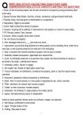 Perry Real Estate College Final Exam Study Guide Comprehensive Definitions and Key Concepts Review
