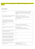 MICC Enhanced COR Training Exam UPDATED ACTUAL Questions And Correct &NewLine;Answers