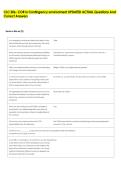 CLC 206- COR in Contingency environment UPDATED ACTUAL Questions And &NewLine;Correct Answers 