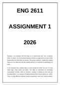 ENG2611 Assignment 1 2026&period; A well detailed assignment&comma; unique and plagiarism-free free work