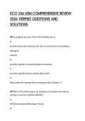 ECO 2013 COMPREHENSIVE REVIEW 2026&NewLine;VERIFIED QUESTIONS AND SOLUTIONS&NewLine;