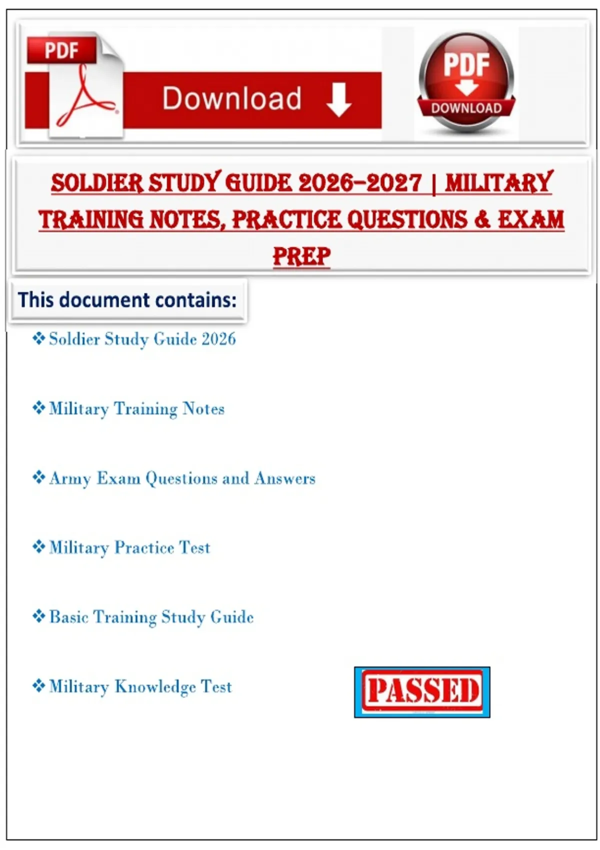 Soldier Study Guide 2026–2027 | Military Training Exam Prep, Practice ...