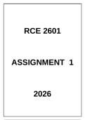 RCE2601 Assignment 1 2026&period;A well-detailed assignment  which  is plagrairism free&period; 