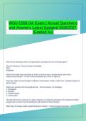 WGU C208 Change Management Objective Assessment Exam Real Questions and Verified Answers for Mastering Organizational Change Concepts and Passing the OA with Confidence