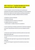 NSG 4100 Exam 1 Verified Questions & Correct Answers&vert; Grade A&vert; 100&percnt; Correct - Galen