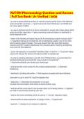 VATI RN Pharmacology Questions and Answers&NewLine;&vert; Full Test Bank &vert; A&plus; Verified &vert; 2026