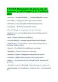 VATI RN Pharmacology Questions and&NewLine;Answers &vert; 100&percnt; Correct &vert; A&plus; Verified &vert;&NewLine;2026